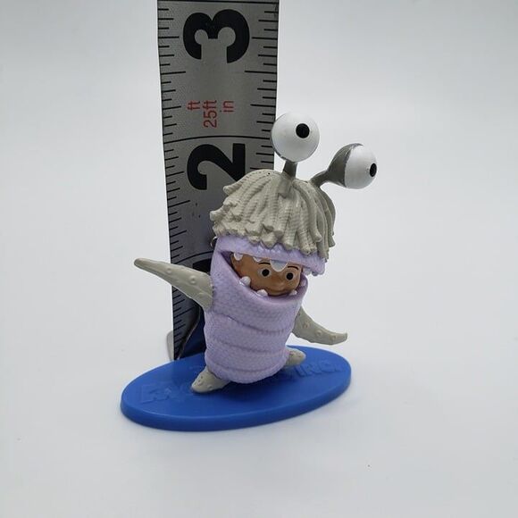 2 McDonalds Disney Monsters Inc Figures 2" Cake Topper Boo Randall Boggs Set - Picture 10 of 10